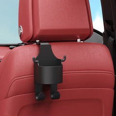 Car Seat Storage Hook With Cup Holder Hooks Headrest Seat Back Water Cup Holder