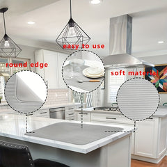 Thick Striped Jacquard Dish Drying Mat, Heat resistant, Household Storage Pad