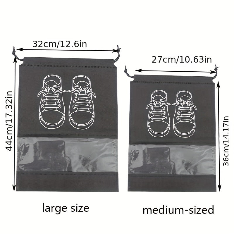 Travel Shoe Bag Keep Shoes Dust-Free & Organized Durable Rope Pouch