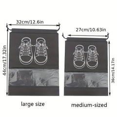 Travel Shoe Bag Keep Shoes Dust-Free & Organized Durable Rope Pouch