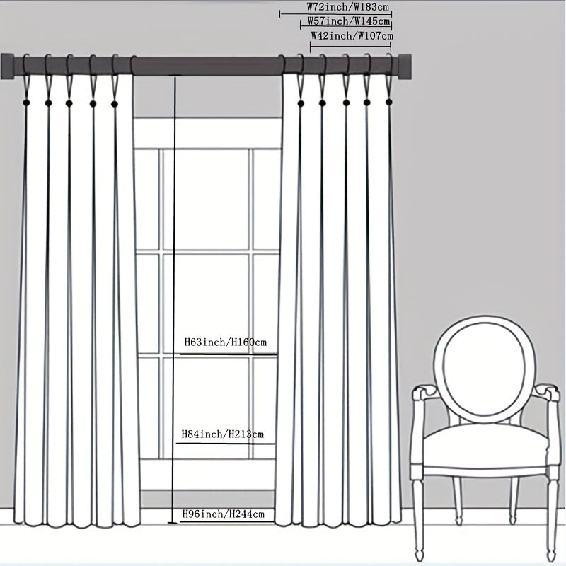 Translucent Hemp Sheer Curtain for Home Decor
