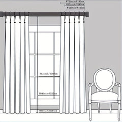 Translucent Hemp Sheer Curtain for Home Decor