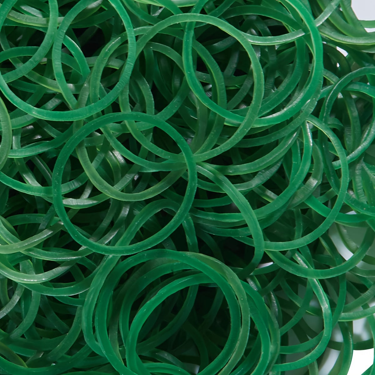 2000pcs Green Rubber Bands For Hair Office School Home Strong Elastic Band