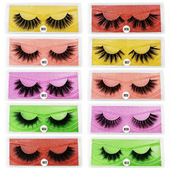 6D Natural Look Fluffy Mink Eyelashes 10-100 Pairs
