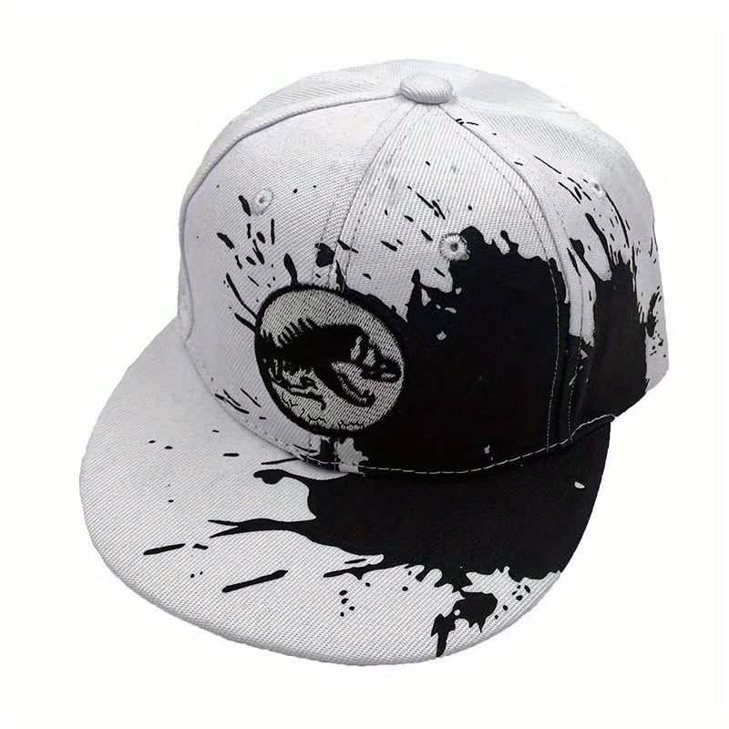 Casual Doodle Dinosaur Embroidery Baseball Cap Sun Protection Hip Hop Style