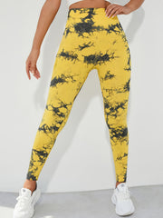 Tie Dye High Waist Butt Lifting Yoga Leggings Workout Pants