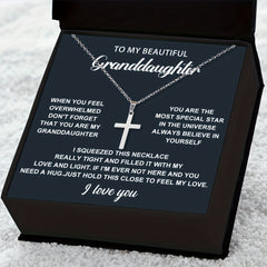 Y2K Small Cross Necklace Christmas Gift for Girls
