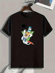Cartoon Style Pattern Print Men's Comfy Sports T-shirt