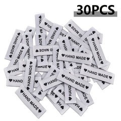 30pcs Personalized With Love Woven Sewing Labels for Clothing Garment