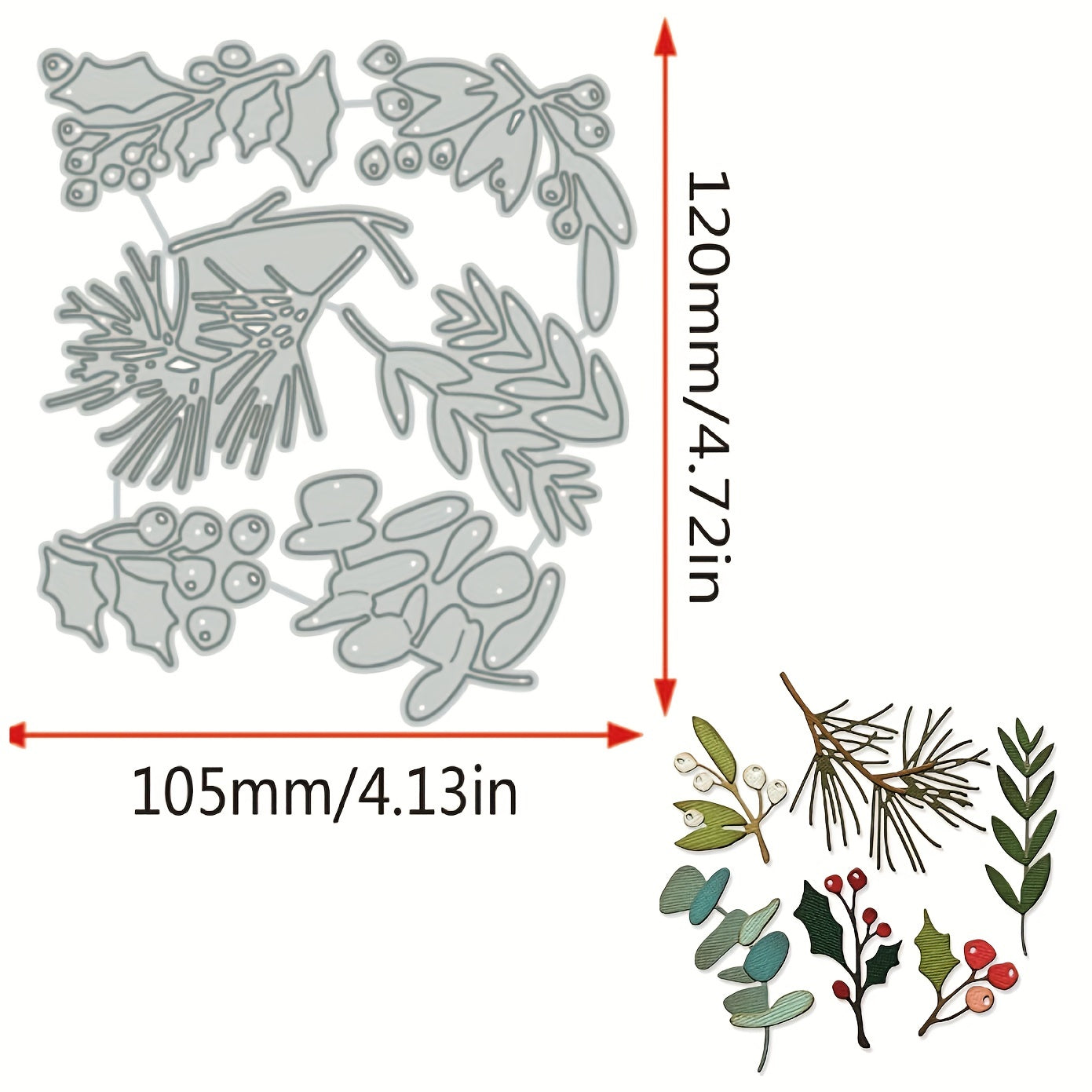 Christmas Metal Cutting Dies for Card Making DIY Crafts Santa Claus