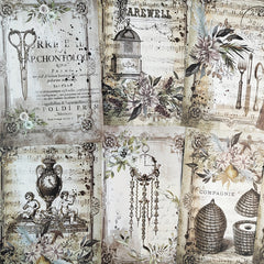 11pcs Vintage Old Stuff Scrapbook Papers For Junk Journal DIY Crafts