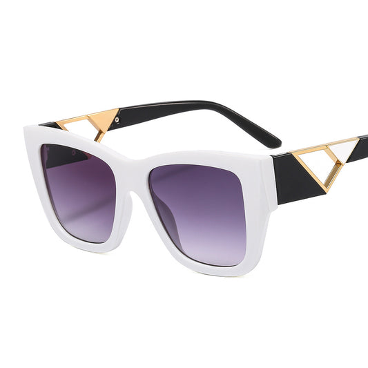Thick Rectangle Chunky Sunglasses Women Narrow Square Tortoiseshell Frame