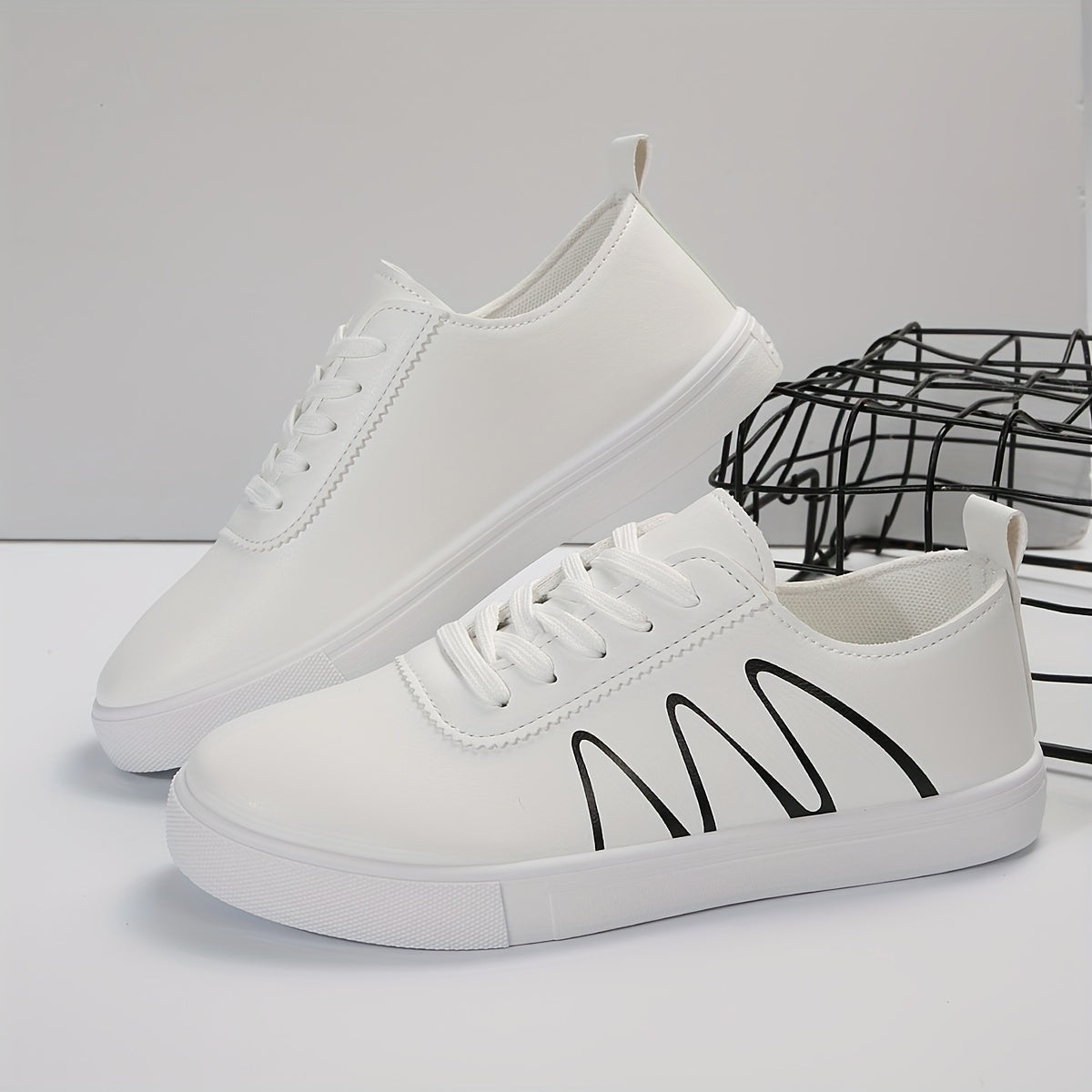 Women's Round Toe Lightweight Low Flats Non slip Comfort Casual Sports Sneakers