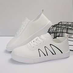 Women's Round Toe Lightweight Low Flats Non slip Comfort Casual Sports Sneakers