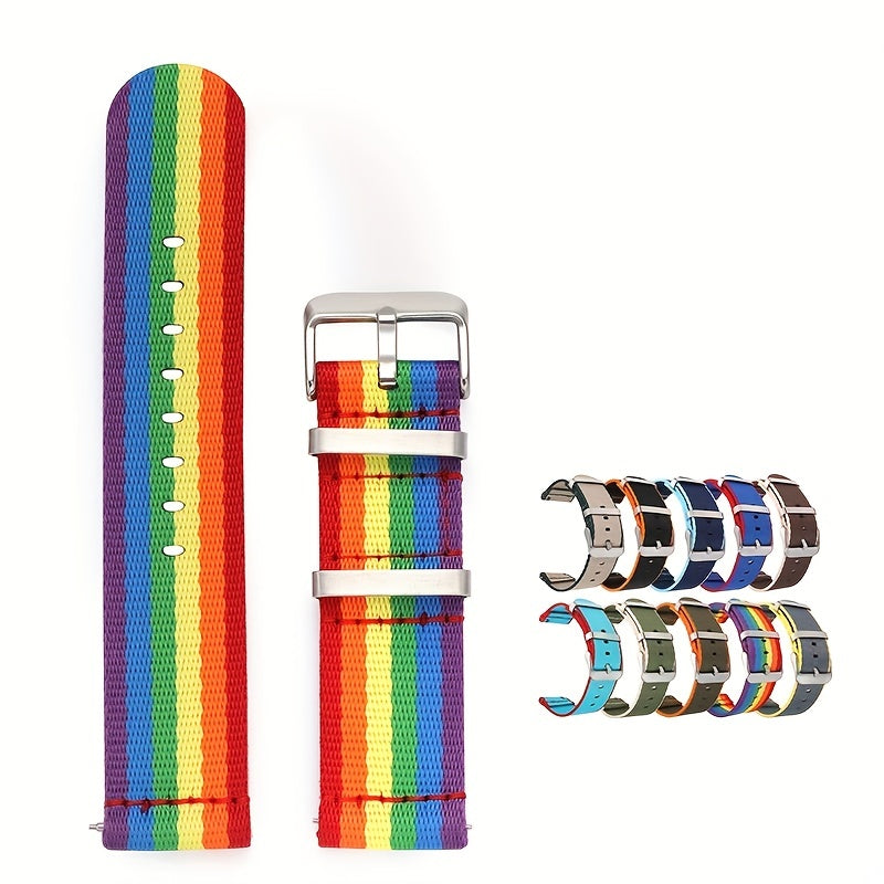 Colorful Nylon Braided Strap 20mm 22mm Watches