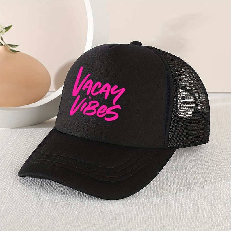 Kids VACAY Embroidery Mesh Baseball Cap Outdoor Sport