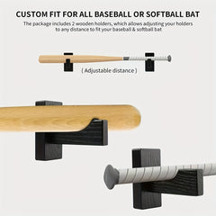 Baseball Bat Display Rack Wall Mounted Holder