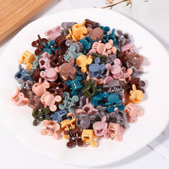 100pcs Cartoon Mouse Mini Hair Clip Hair Accessories For Girls Kids