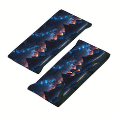 Stretchy Sweat Wicking Headband Sunset Print for Yoga Gym Running