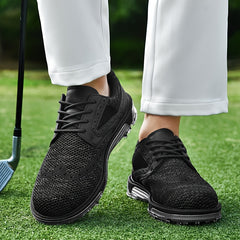 Men's Detachable 9 Spikes Golf Shoes Lace Up Sneakers