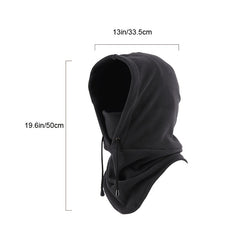 Men's Fleece Hat Ski Sports Thickened Scarf Headgear