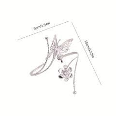 1pc Metal Butterfly Curtain Tiebacks - Decorative Clips for Home Decoration