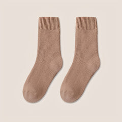 4 Pairs Women's Thickened Warm Fleece Cotton Socks