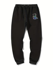 Dinosaur Print Men's Drawstring Sweatpants With Pockets