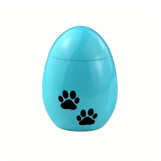 Paw Print Egg Shaped Ash Urn Necklace
