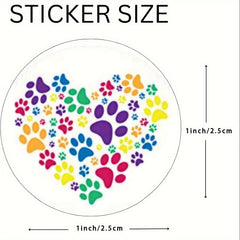 500pcs Pet Stickers Self adhesive Labels Animal Flower Wall Stickers