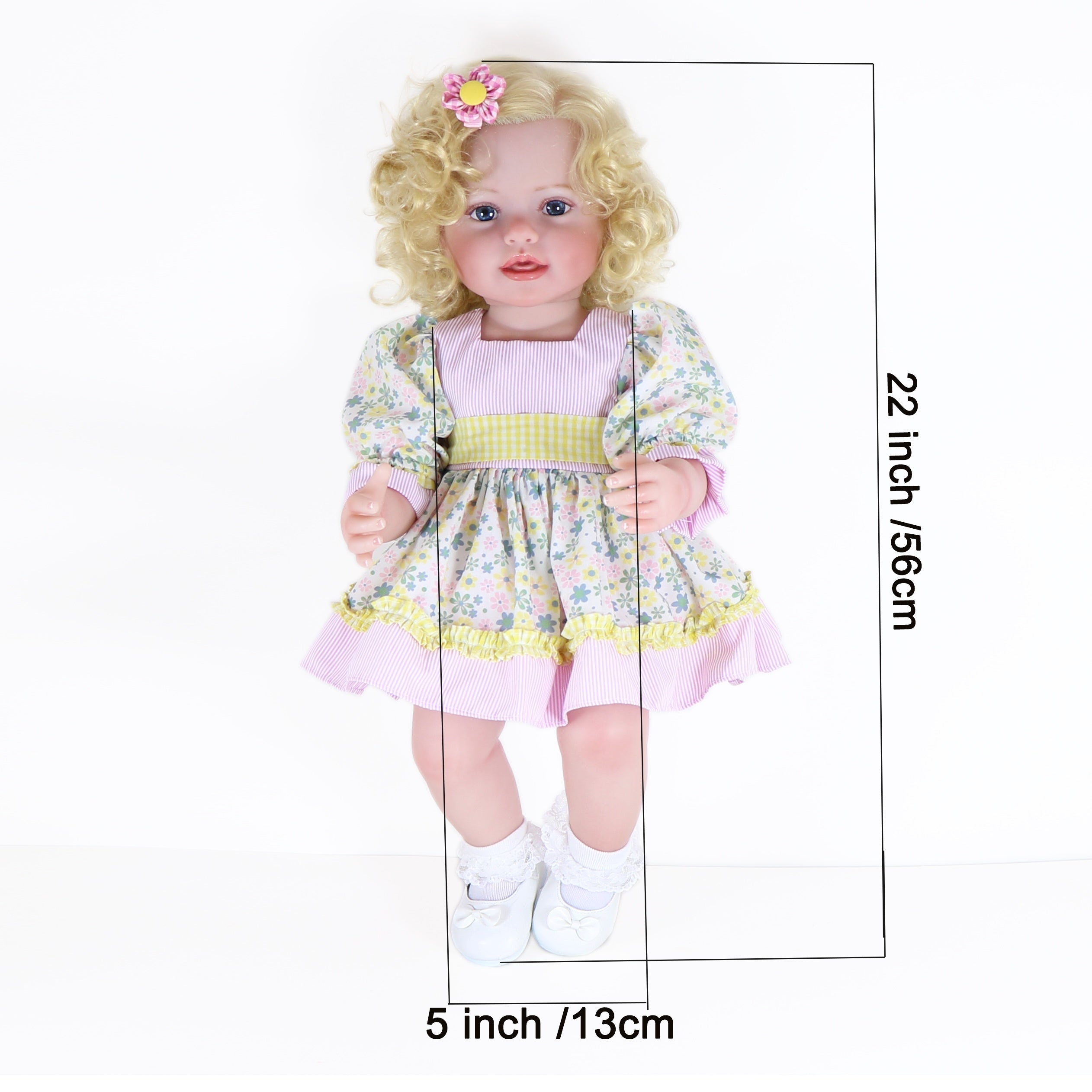 Flamingo Girl 3D Painted Skin Vinyl Rooted Hair Flamingo Plush Halloween