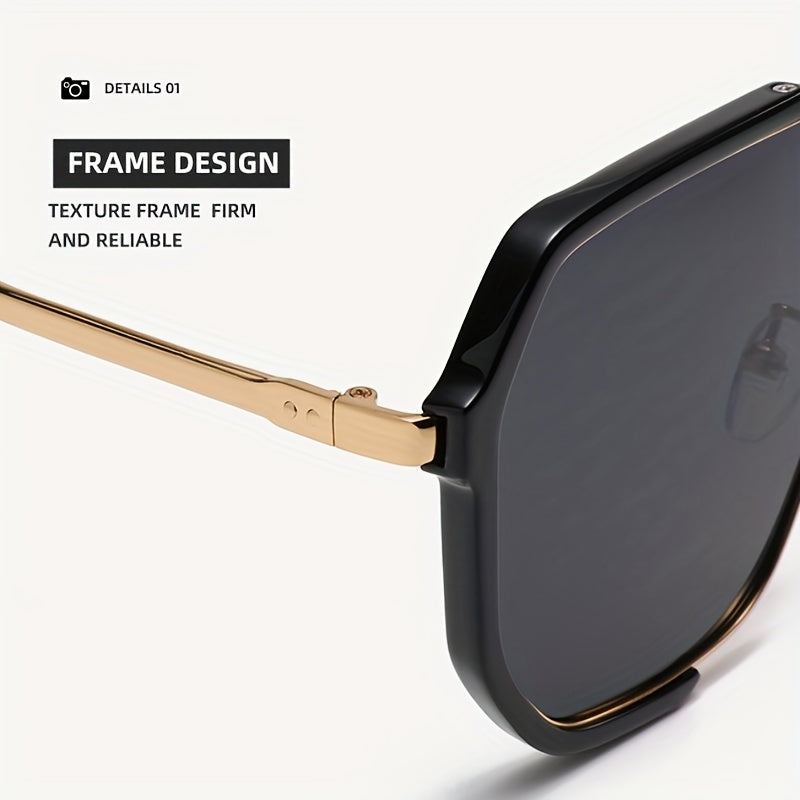 Men's Large Frame Sunglasses for Street Photography and Parties