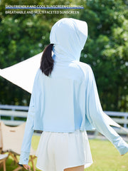 Women's Sun Protection Clothing UV Hooded Shawl