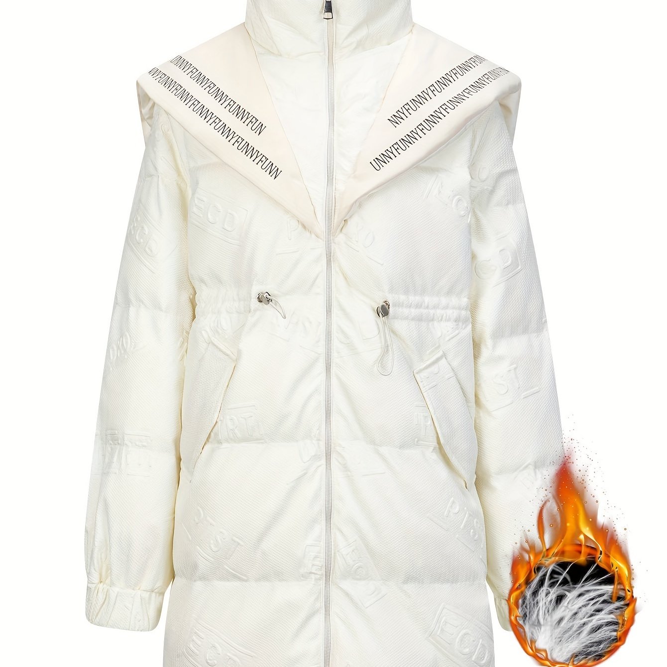 Women's Long Puffer Jacket Winter Sports Stand Collar
