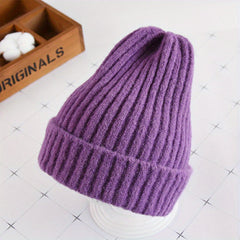 Fashionable Kids Beanie Hat Ear Protection Windproof Sport Knit Hand Wash