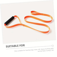 2pcs Deer Dragging Rope Non slip Handle Heavy Duty Drag Strap