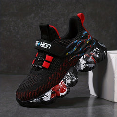 Boy's Running Shoes Anti skid Breathable Sneakers For School
