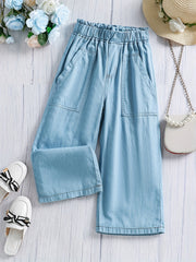 Girls Casual Wide Leg Pants Spring Summer Clothes