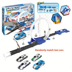 360 Rotating Racing Track Roller Coaster Set with 2 Cars