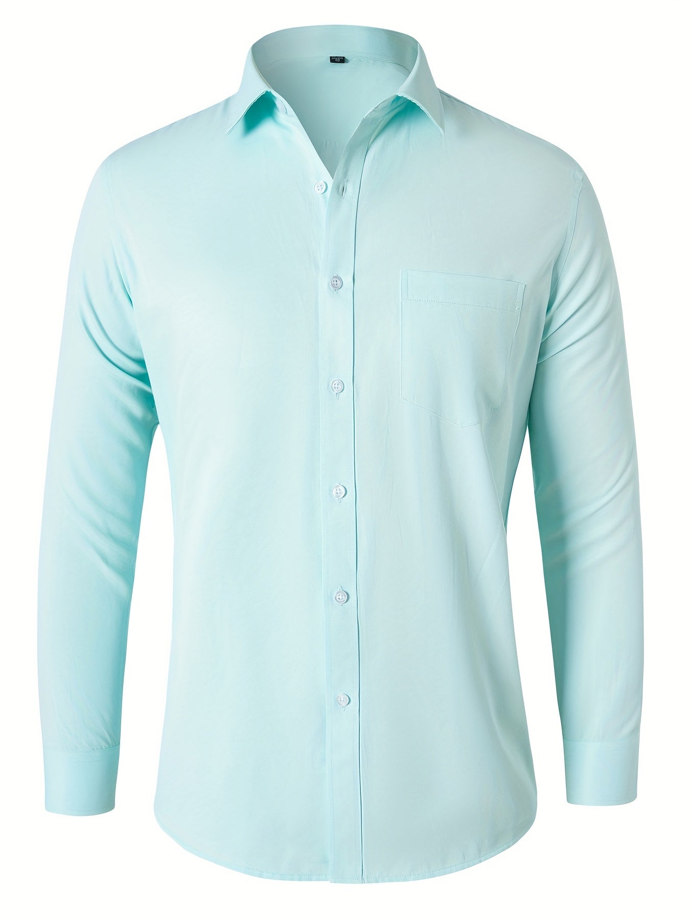 Men's Classic Button Up Shirt with Chest Pocket