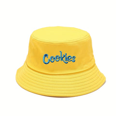 Letter Embroidered Bucket Hat Classic Candy Sunscreen Sun Hat Unisex