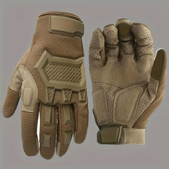 2pcs Men's Winter Waterproof Gloves Anti Slip Touch Screen Fleece Gloves