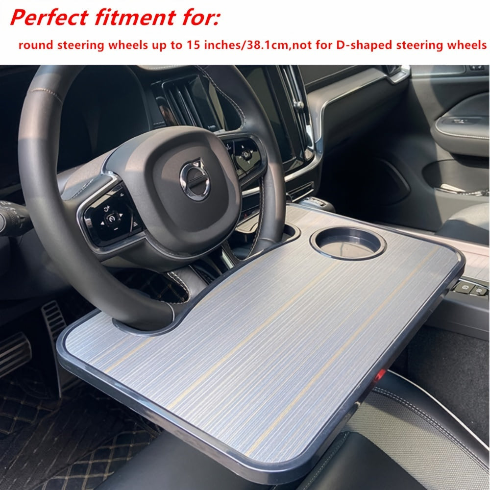 Car Laptop Mount Steering Wheel Tray Sturdy Car Eating Tray