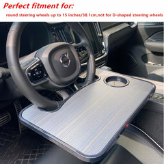 Car Laptop Mount Steering Wheel Tray Sturdy Car Eating Tray