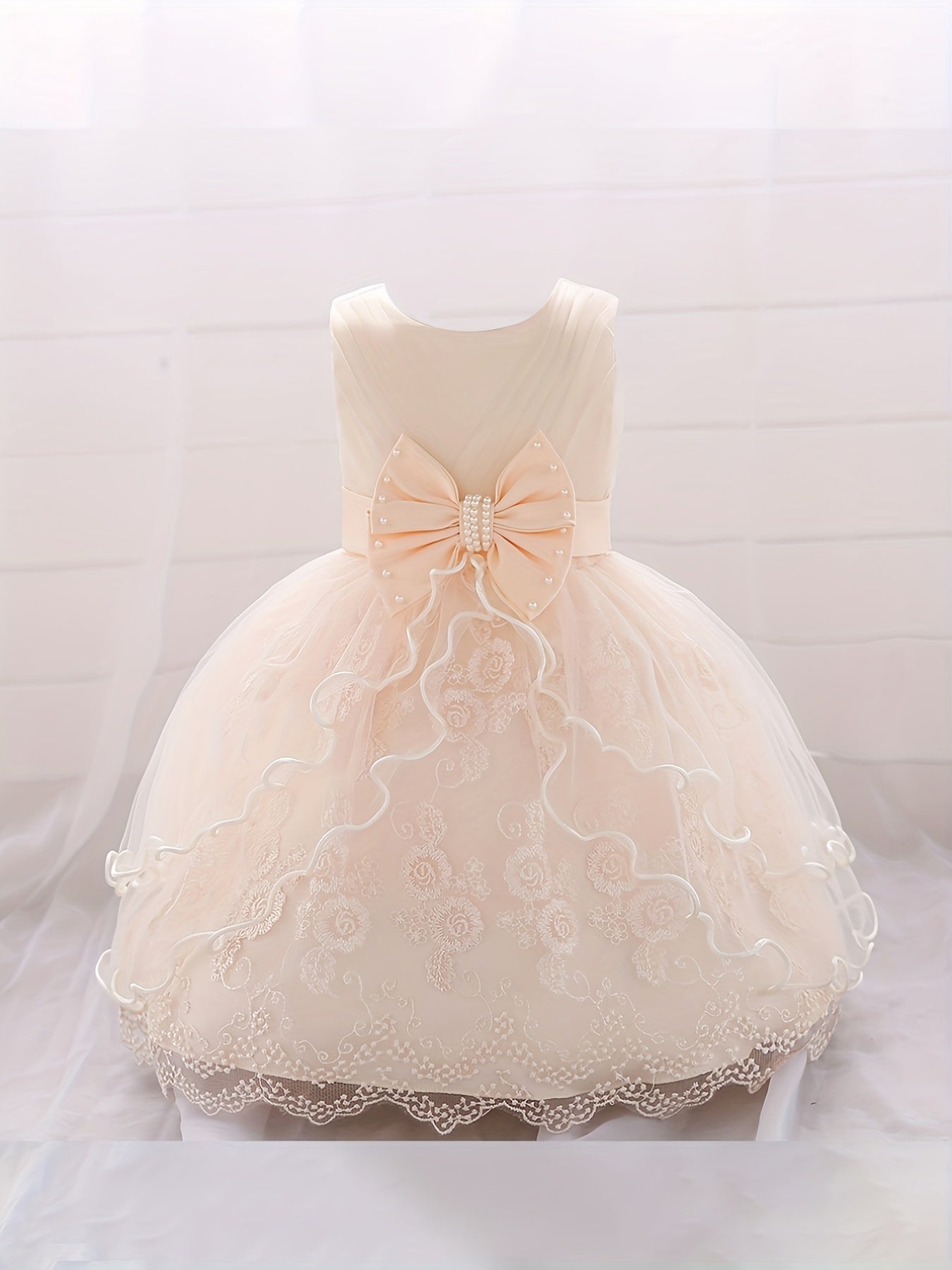 Baby Girls Floral Embroidery Princess Dress