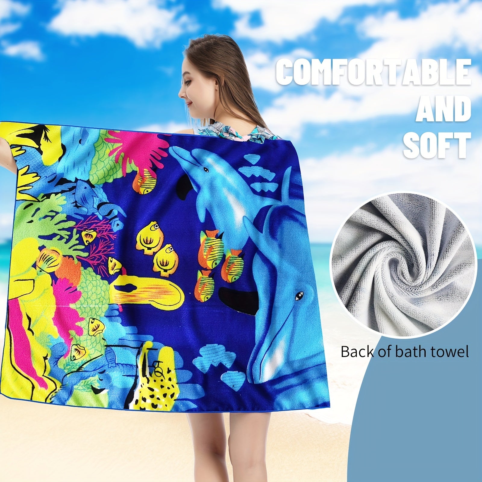 Mutao Microfiber Beach Towels Quick Drying Soft Oversized Compact