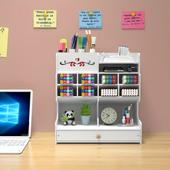 Pen Holder Drawer Office Supplies Stationery Box Storage Rack