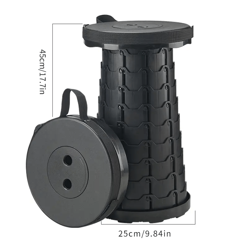 Ultralight Telescopic Stool for Camping & Fishing, Supports Up To 550lbs