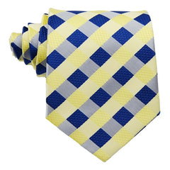 Men's Purple Pink Plaid Checks Tie 3 6 Inch