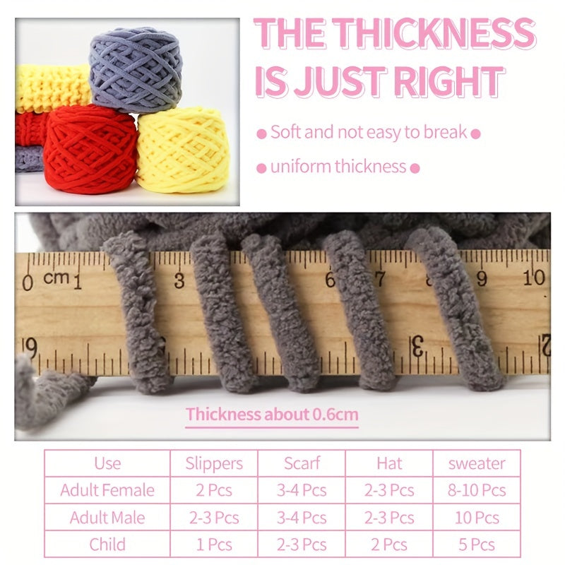 Soft Yarn For Crocheting Bulky Baby Blanket Shoe Scarf Yarn For Knitting